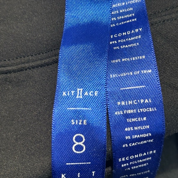 KIT and ACE Sz 8 Athleisme Pants Jogger Style Cuffed Hem Jersey Knit Dark Grey - Picture 9 of 15